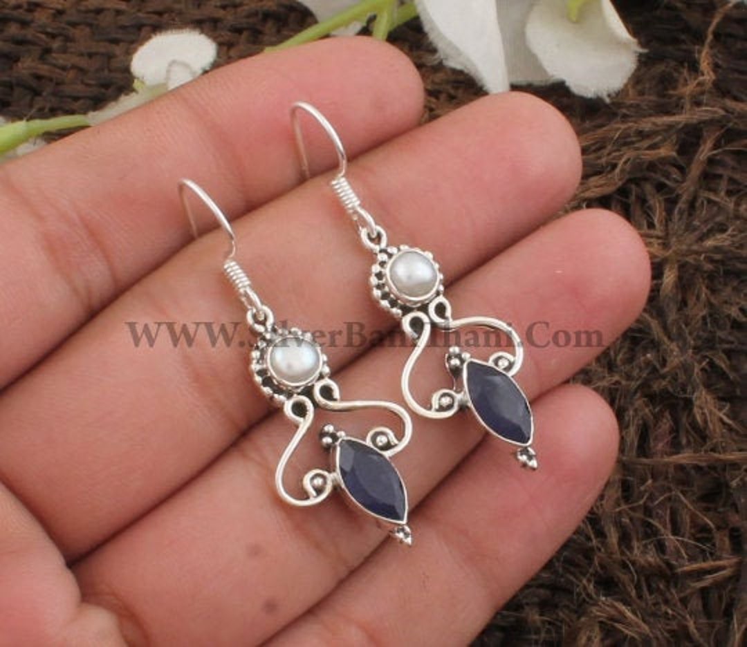 Helen De Lete Orecchini In Argento Sterling 925 - Modello Eisberg Blauer Berg, Colore Argento