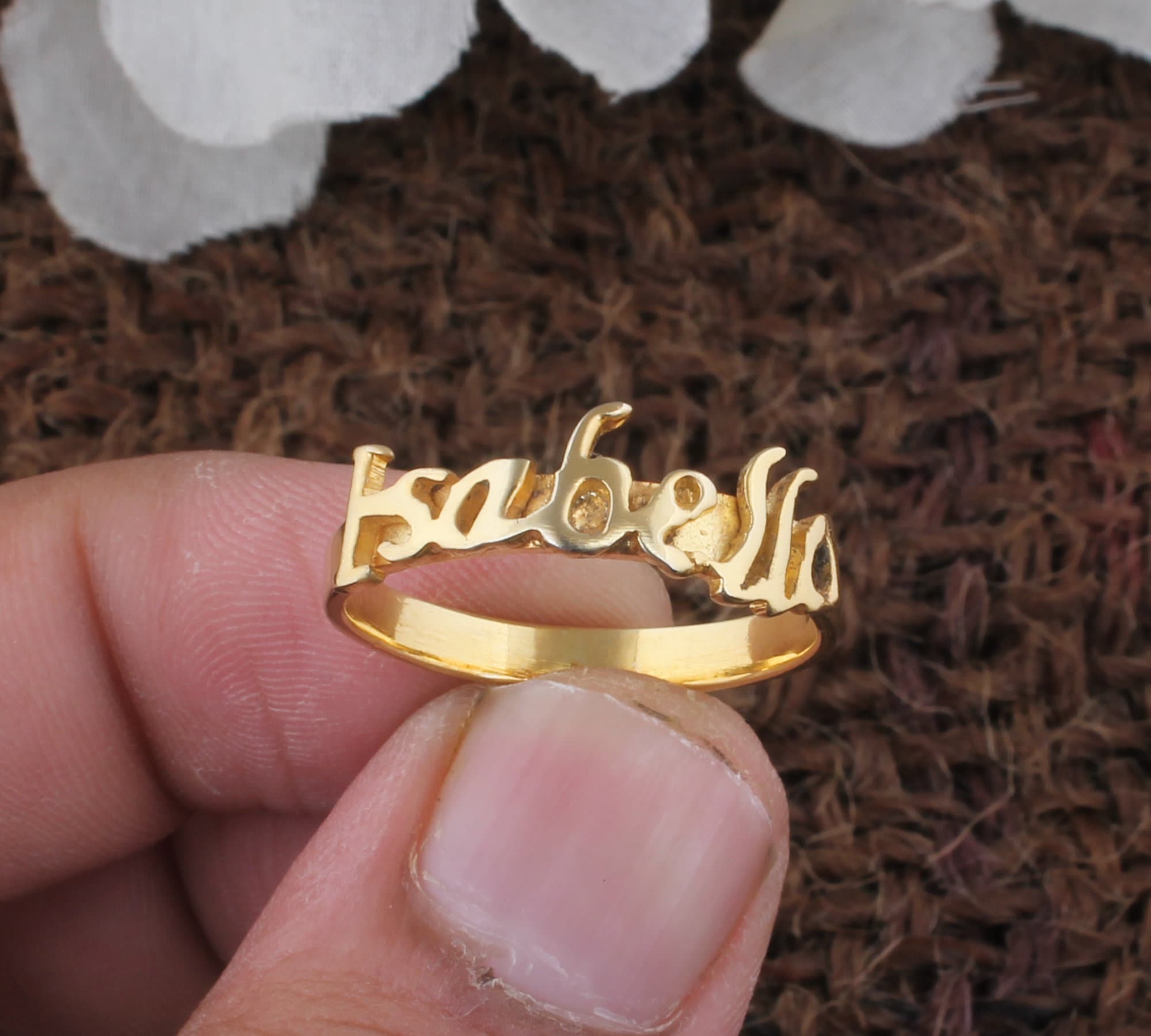 Gold Love Ring, Gold Name Ring, Birthstone Personalized Ring, Diamond Love  Ring - Etsy