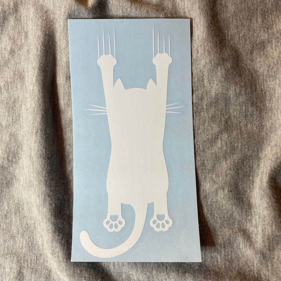 Kitty Cat Scratch Vinyl Decal Etsy