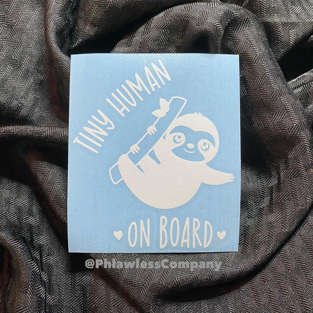 Baby Sloth Vinyl Sticker - Etsy