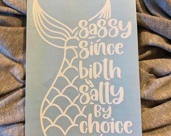 Salty By Choice Vinyl Sticker