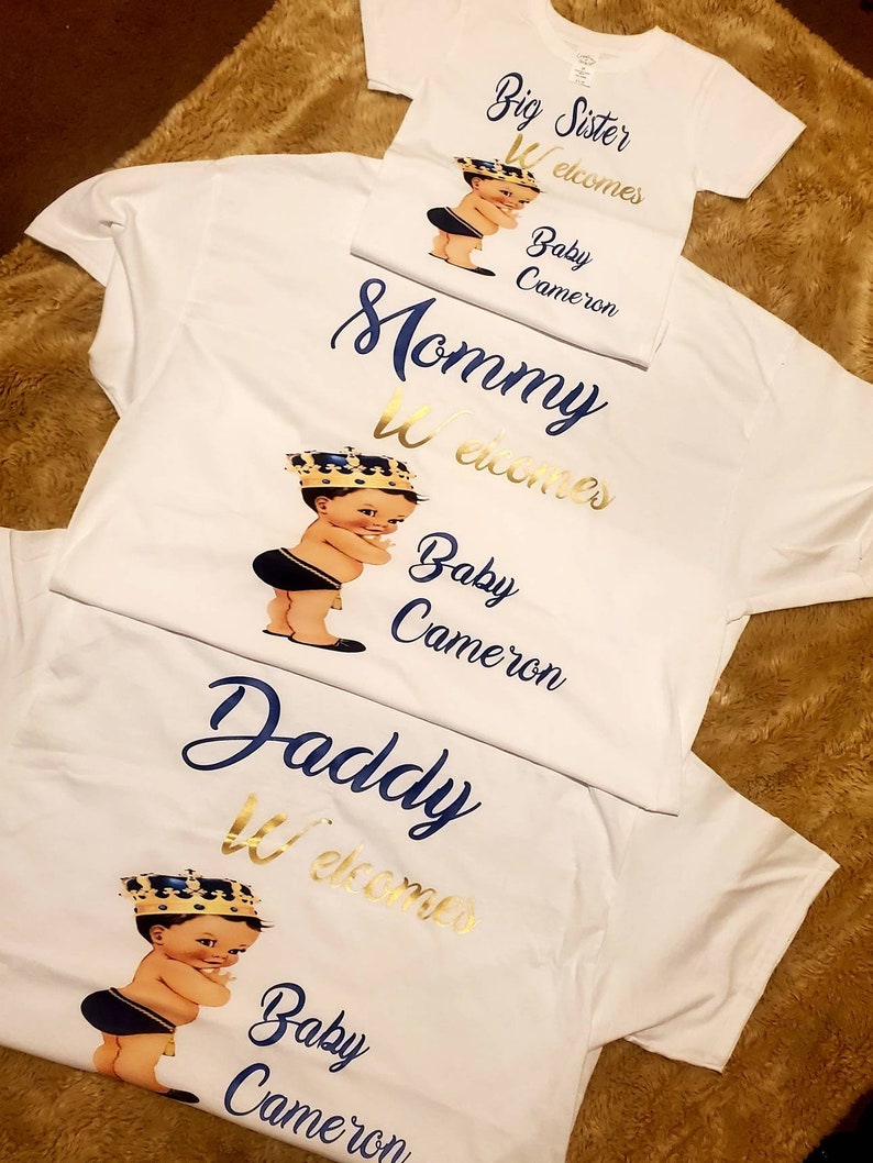 Family Custom Shirts Baby Shower Birthdays Etc Etsy UK