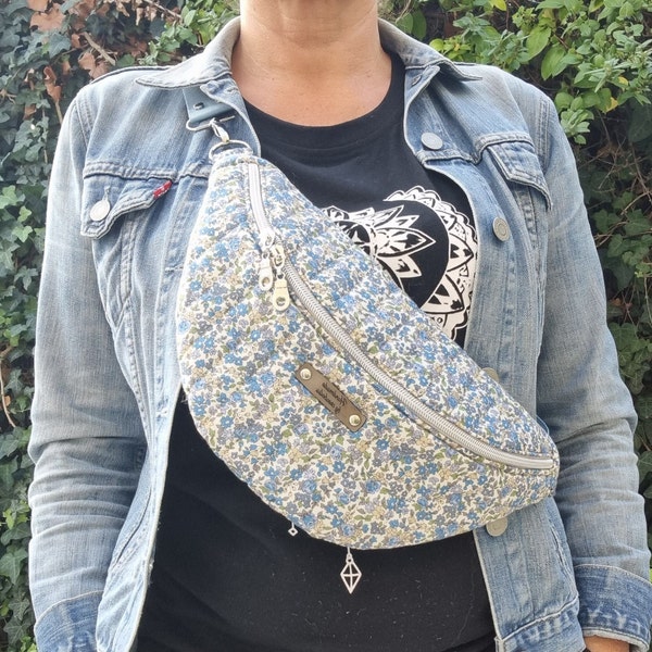 Liberty effect fabric fanny pack HANDMADE