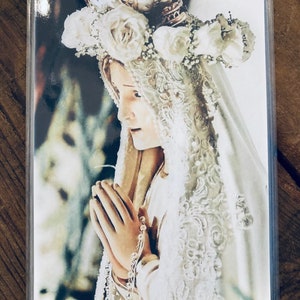 Our Lady of Fatima 4X6 Laminated Print.