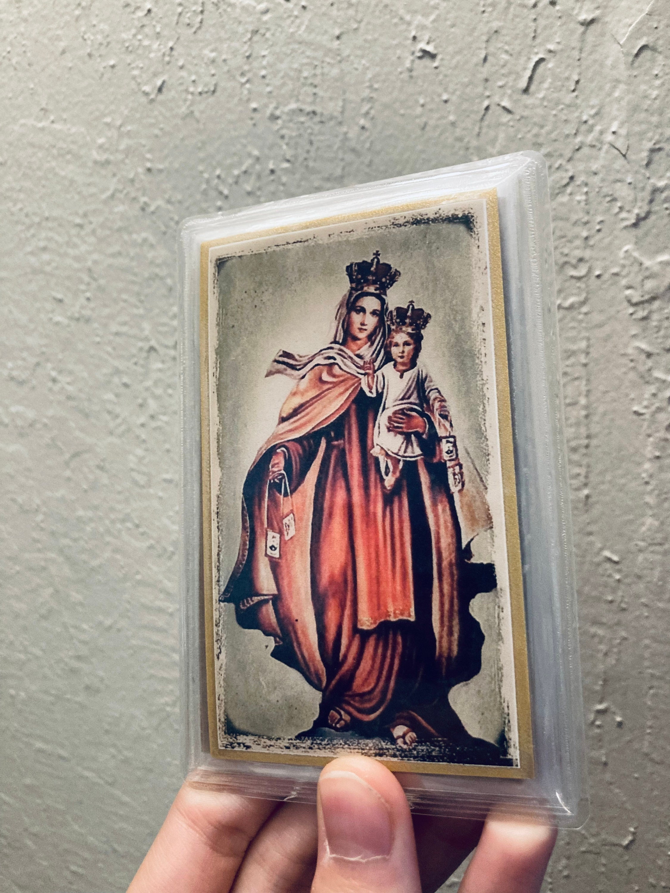 Our Lady of Mount Carmel Holy Card - Etsy