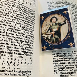 Saint Joan of Arc Holy Card