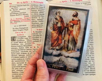 Saints Peter and Paul; Pillars of the Catholic Church Holy card