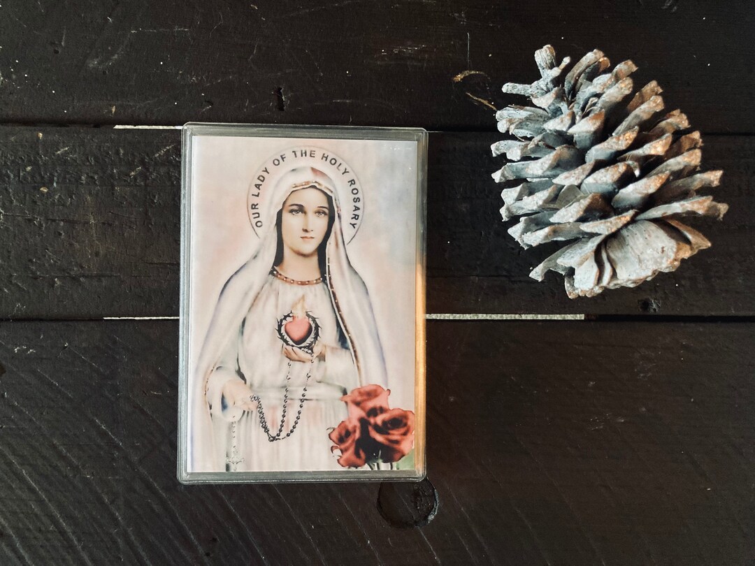 Our Lady of the Rosary 4.5X6.5 Print - Etsy