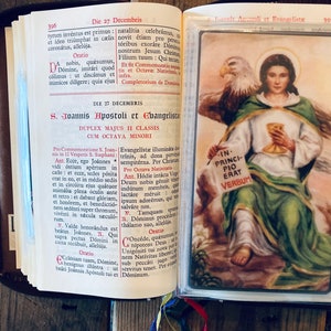 Saint John the Beloved, Apostle and Evangelist Holy Card.