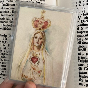 Our Lady of Fatima Holy Card.