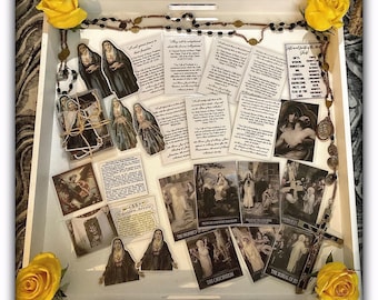 Seven Sorrows of Mary Holy Card Meditation Set