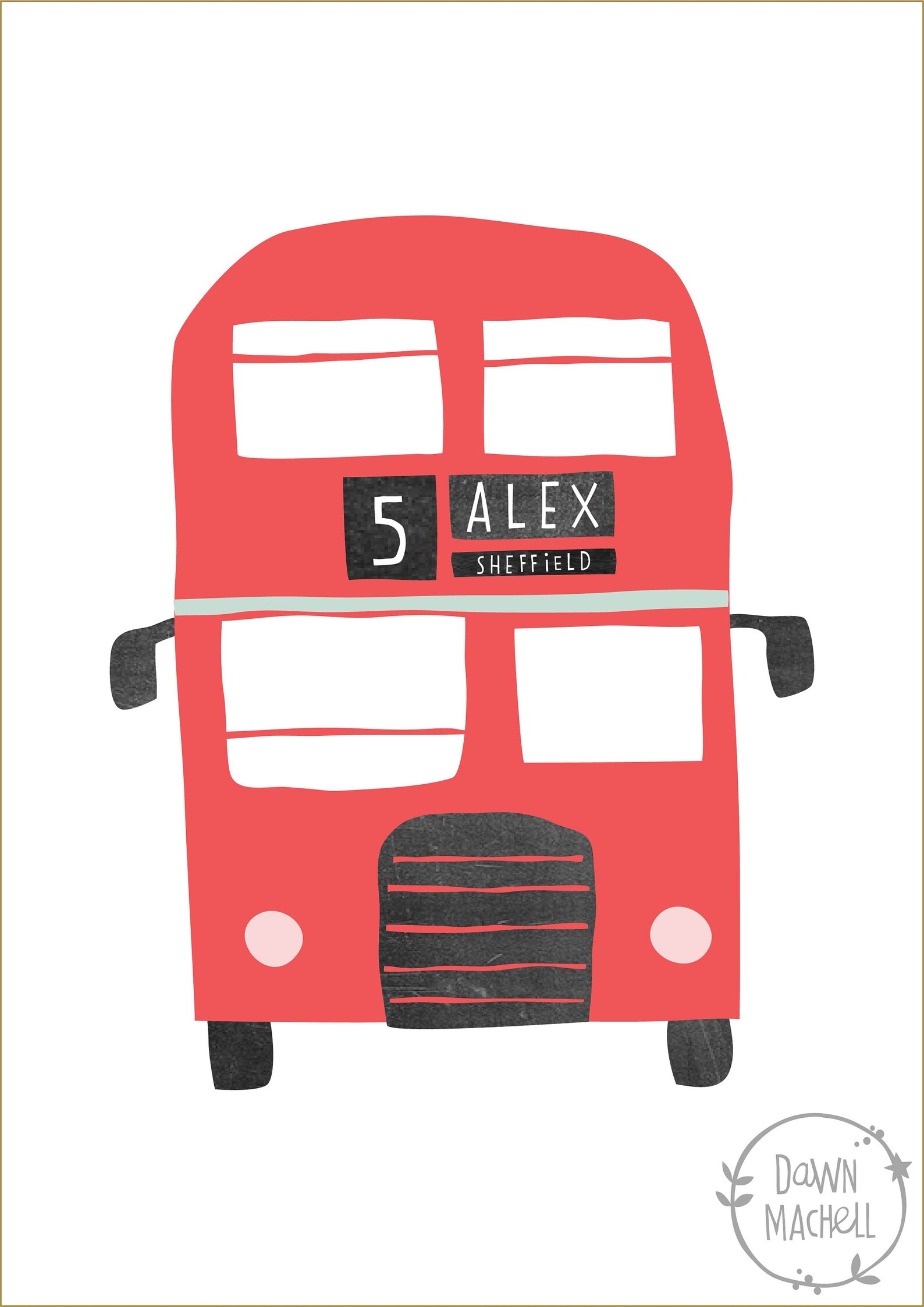 London Bus Wall Art Nursery Print Children's Wall Art Etsy