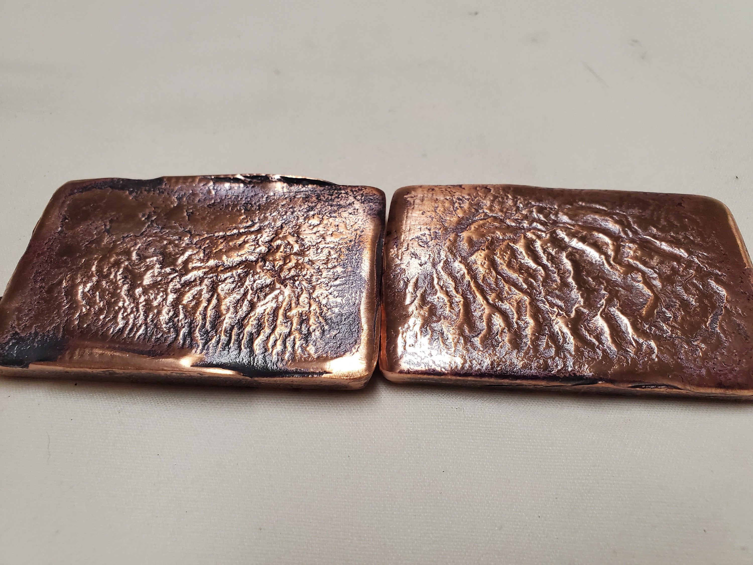 SALE 8.508.99 oz Hand Poured Copper Ingot Bar Etsy