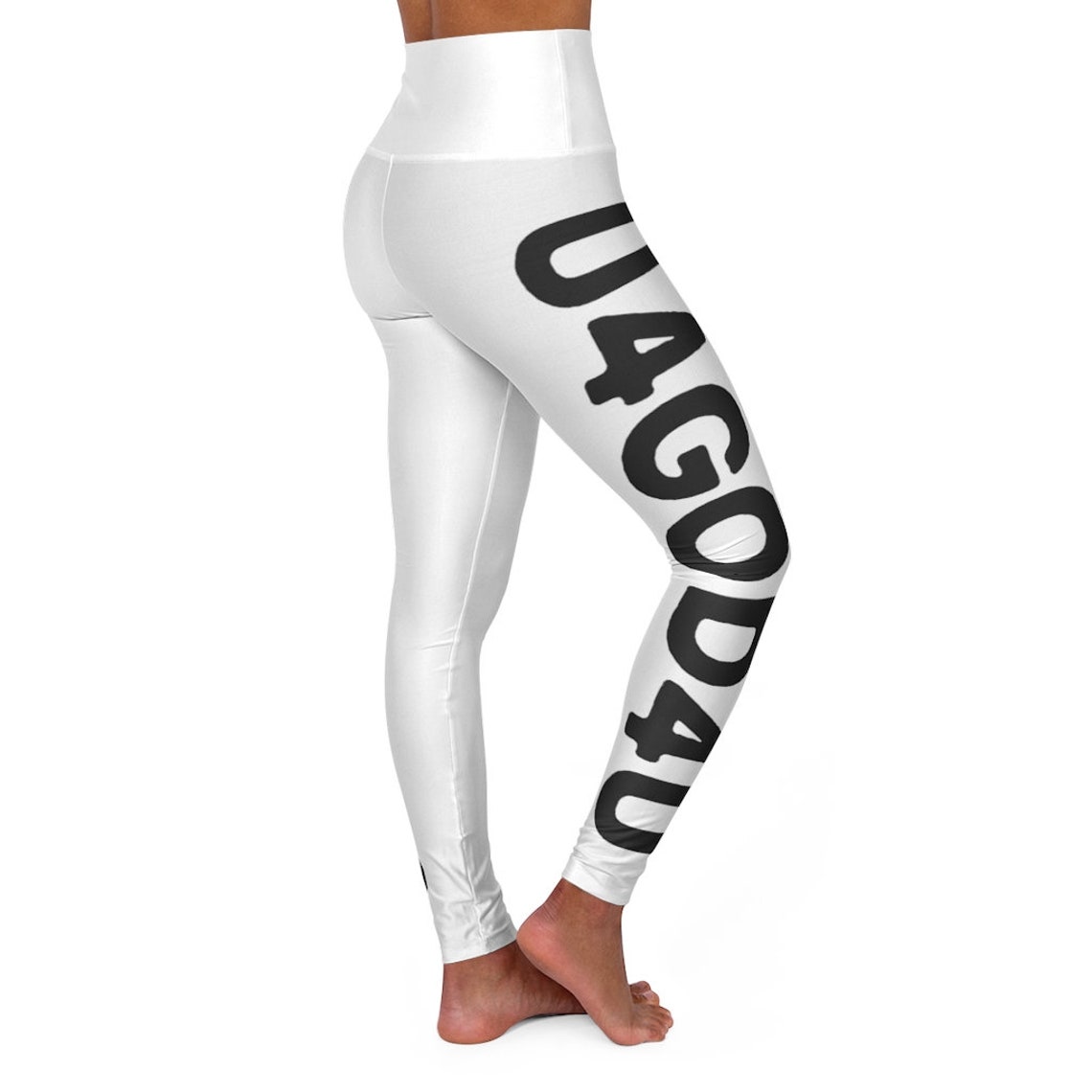 High Waisted Yoga Leggings Faith Gospel God Jesus Etsy