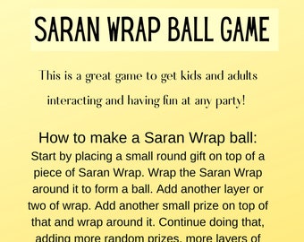 Saran Wrap Ball Game {Rules, Ideas + VIDEO