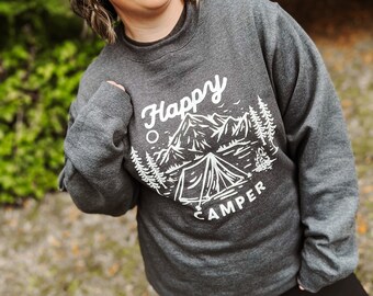 Happy Camper | Unisex | Crewneck Sweater