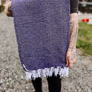 Solid Dark Purple | Adventure Blanket, Mexican, Falsa, Rustic