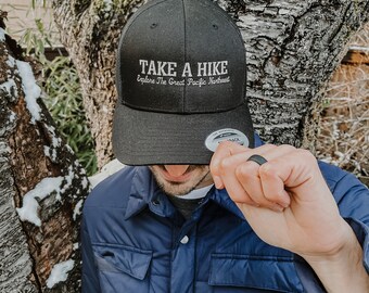 Adult Trucker Hat | Take A Hike , hat, cap, curve bill, hiking