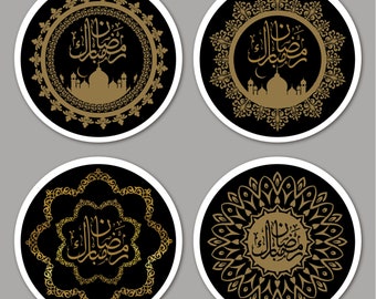 Ramadan Stickers Ramadan Kareem and Eid Mubarak Stickers Sheets Gift Tag Sticker for Kids