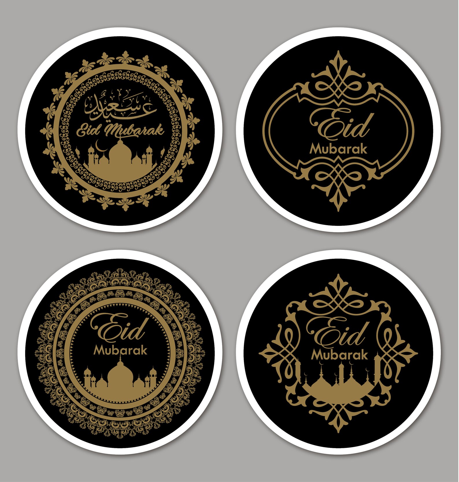 Eid Mubarak Ramadan Stickers Labels GLOSS MATT Etsy UK