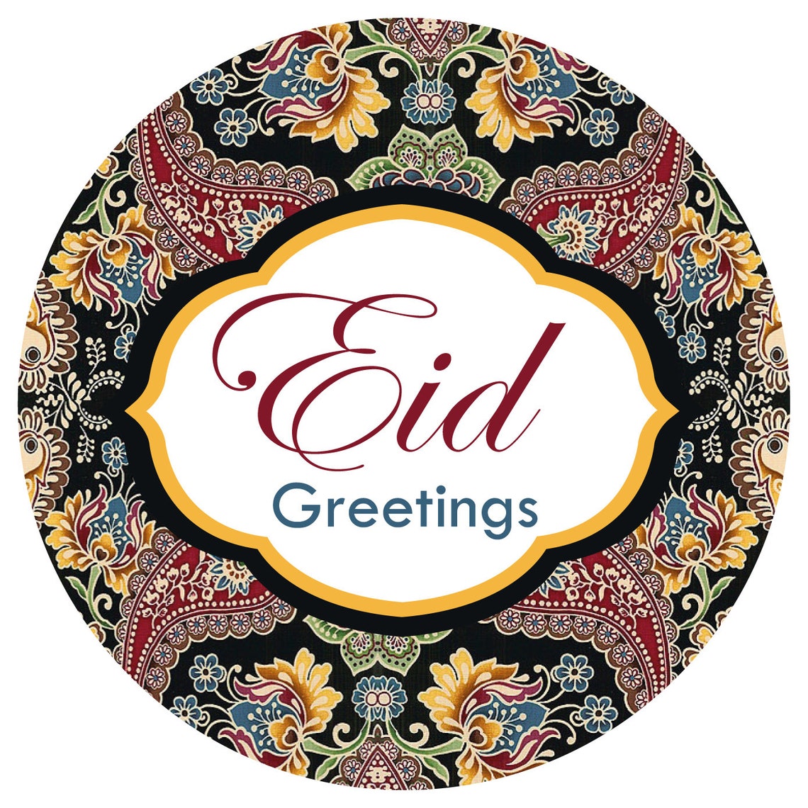 Eid Mubarak Ramadan Stickers Labels GLOSS MATT 4 Colours Etsy UK