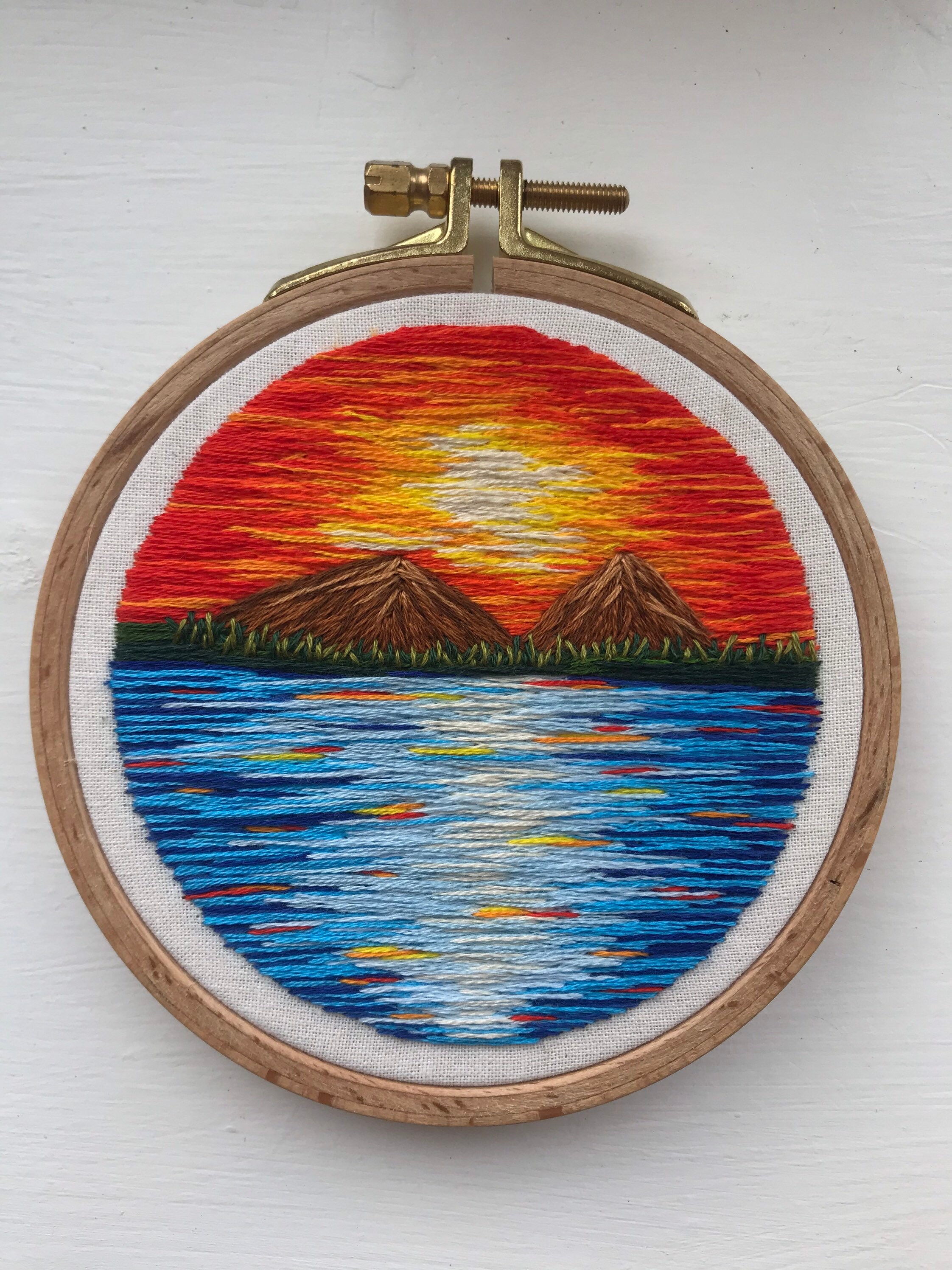 Sunset embroidery cheap