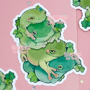 Frosch Aufkleber langlebig Aufkleber Laptop Aufkleber Vinyl Aufkleber Dekor für Frosch-Liebhaber Amphibien Briefpapier grüne Laubfrösche