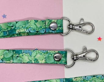 Frog Pile Lanyard | Toad Lanyard Nature Lanyard | Cute Frog Botanical Lanyard Double Sided / Amphibian Lover Accessories