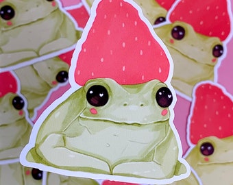 Kikkerbessticker | Kikkersticker | Froggy-sticker | Stickerpakket | Laptopsticker | Vinylsticker | Decoratiestickers | Kawaii-sticker | Schattig