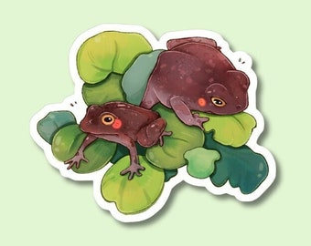 Earl and Toejam Sticker | Rescue Frog Sticker | Toad Amphibian Sticker | Matte Laptop Sticker | Vinyl Sticker | Charity Stickers