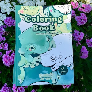 Animal Coloring Book A4, Cute Frog Coloring Book for Kids & Adults ...