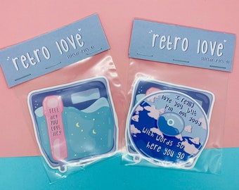 Retro Love | Sticker Pack | Waterproof Sticker | Love Stickers