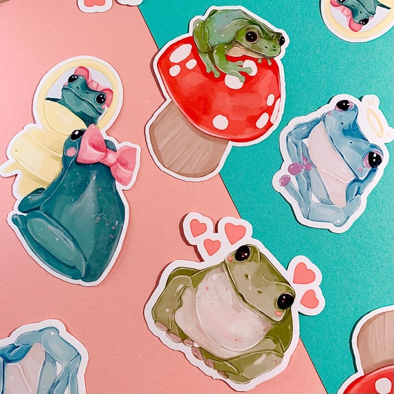 Frog Stickers Frog Buddies 4.0 Sticker Pack Laptop Sticker Vinyl Sticker  Deco Stickers Cute Sticker 