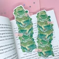 Frog Stack Bookmark | Frog Art | Cute Bookmark |  Laminated | Cottagecore Book | Book Lovers | Frog Stationery | Reading Accessories product logo