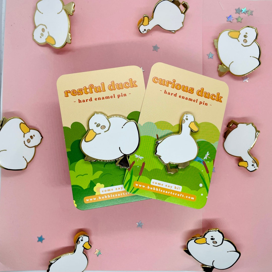 Duck Pin Set Hard Enamel Pin Gold Plated Ducks Enamel Pin Duckling Pin