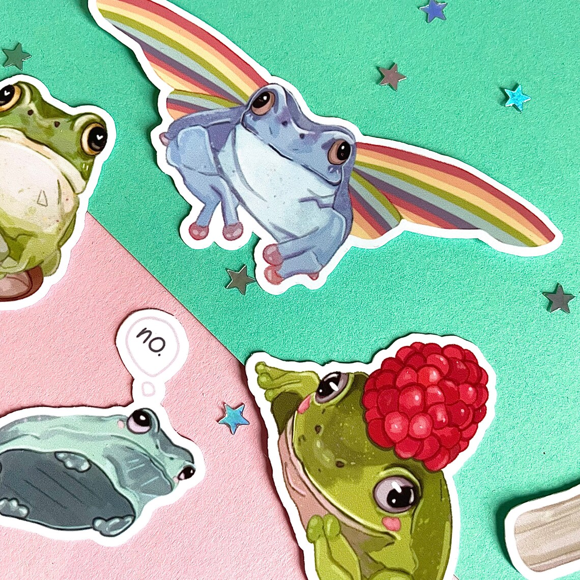 Frog Stickers Frog Buddies 2.0 Sticker Pack Laptop Etsy