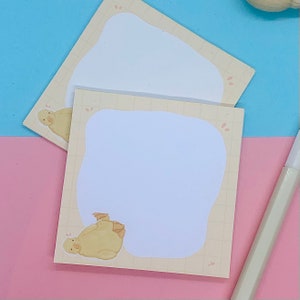 Eend Notitieblok Schattig memoblok Planneraccessoires Kawaii-briefpapier Dagboek scrapbooking Handgemaakt Esthetisch briefpapier Opmerkingen afbeelding 4