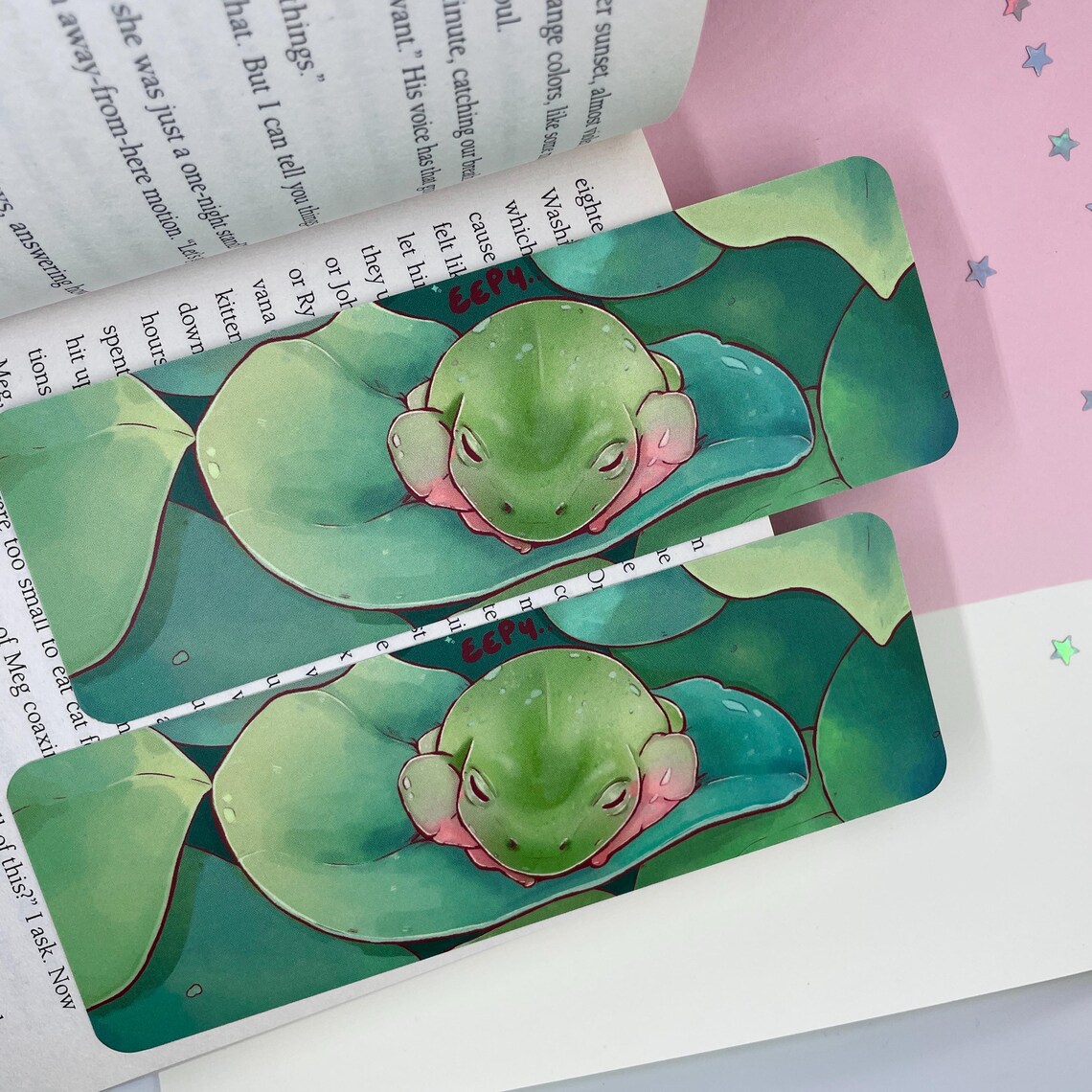 Sleeping Frog Bookmark | Cute Nature Inspired Design | Perfect for Book ...