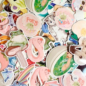 Oops Bags | Discounted Stickers | Grab bag | Kawaii Stickers | Cute stickers | 7 pc | B-Grade Stickers | Holographic Vinyl image 5