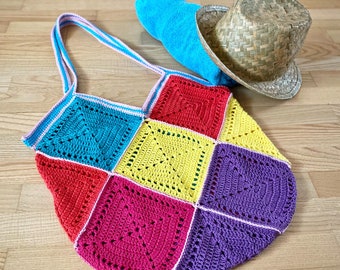 Crochet bag, crochet bag, shopping bag, summer bag, beach bag, net bag
