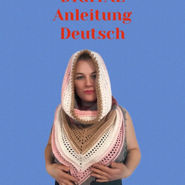 MyDream Hooded Scarf, Digital Anleitung Deutsch