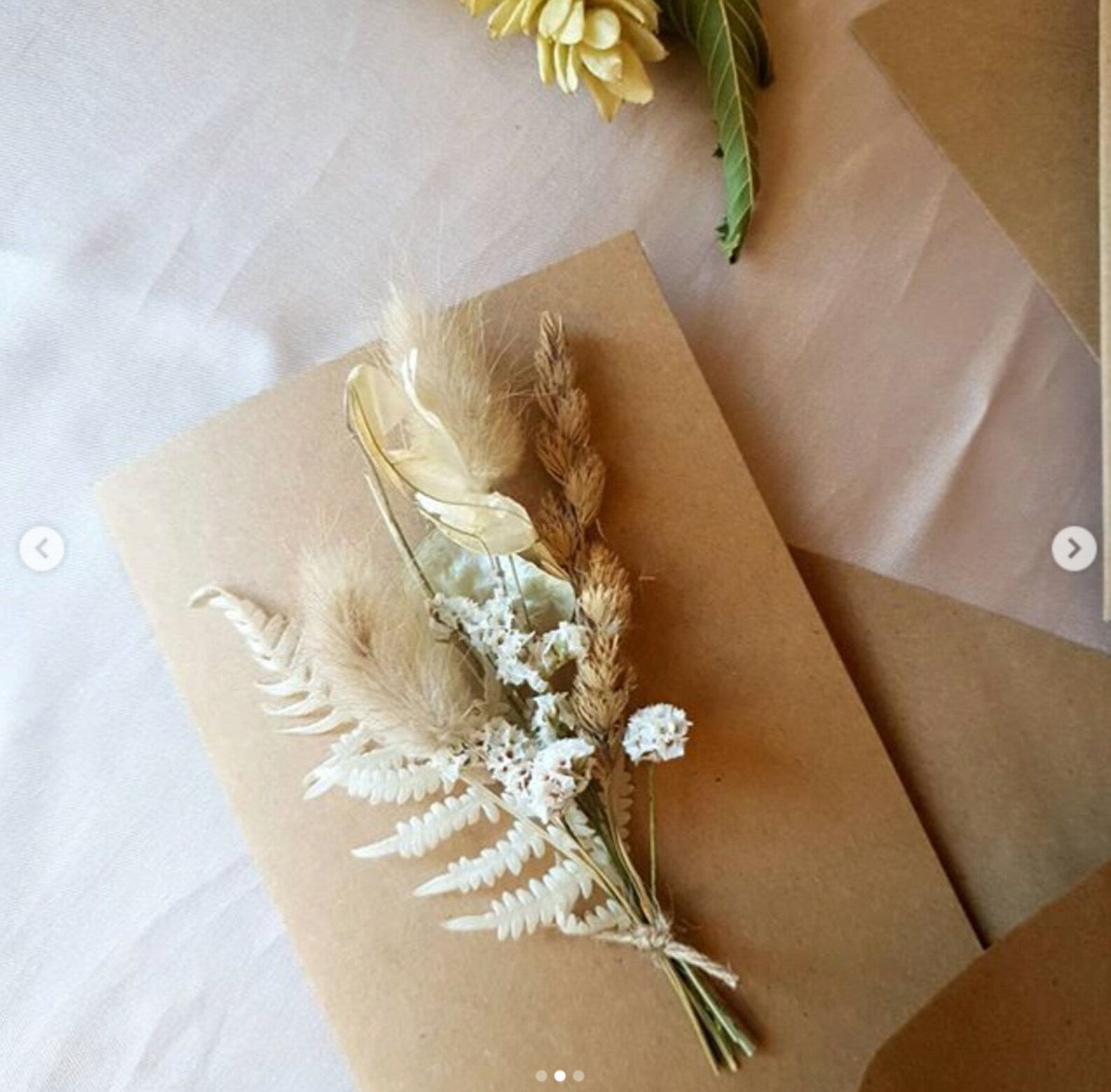 Dried Flower Card Etsy