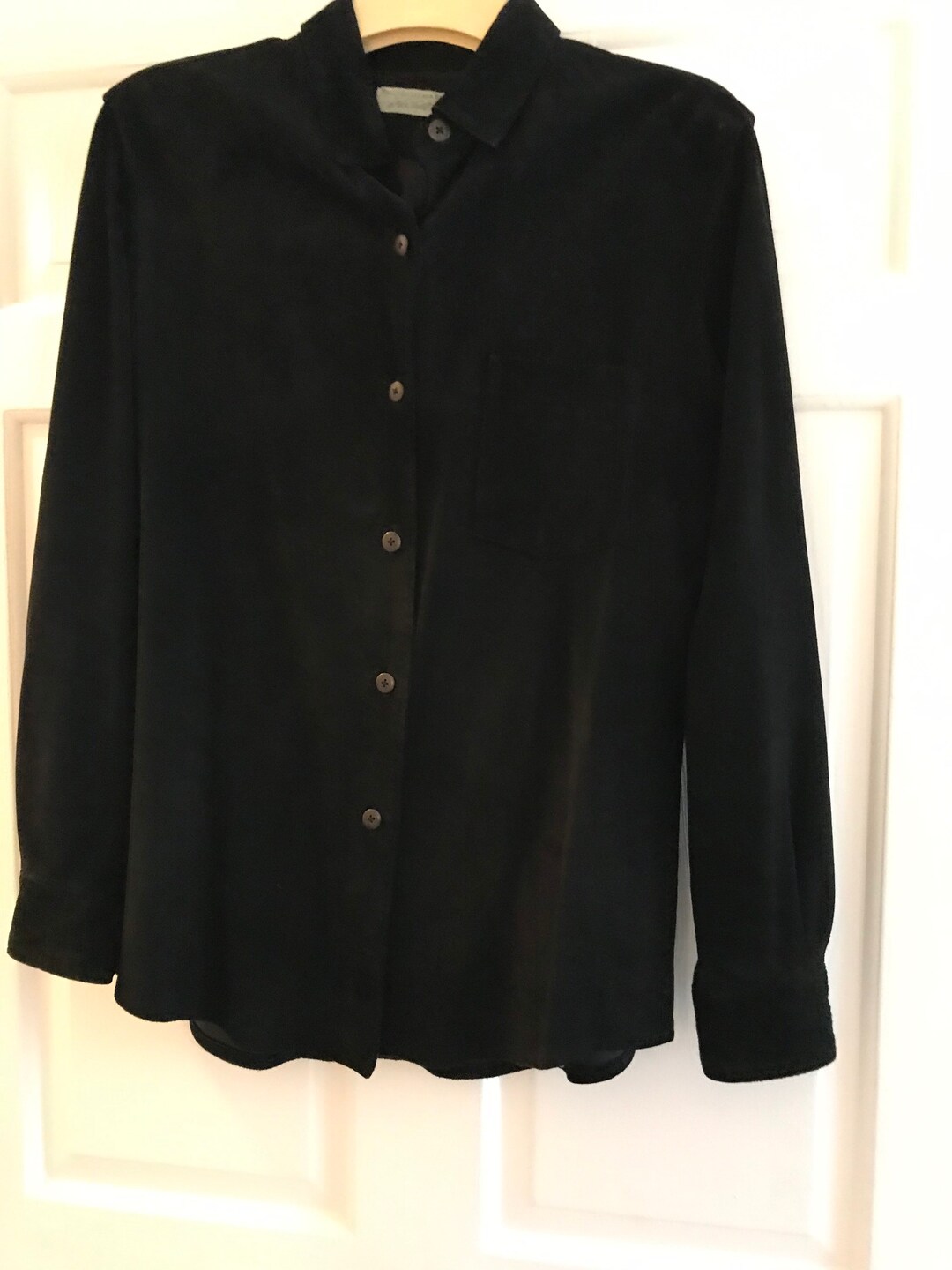 Ladies Black Suede Leather Jacket Etsy