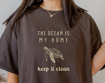 Positive Ocean Shirt, Keep It Clean, Environment Tee, Environmental Crewneck, Ocean Conservation, Earth Day Sweatshirt, Climate Change Gift