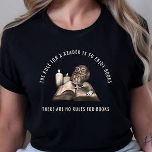 Funny Rule For A Reader Shirt For Book Lovers, Book Shirt Gift For Best Friend, Gift For Teacher Librarian, Literature Merch For Bookworm