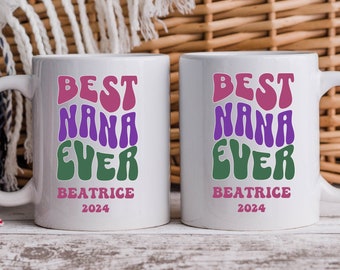 Personalized Nana Coffee Mug Gift For Mother's Day, Grandkids Birthday Gift For Nana, Christmas Gift For New Oma, Gift From Grandchildren