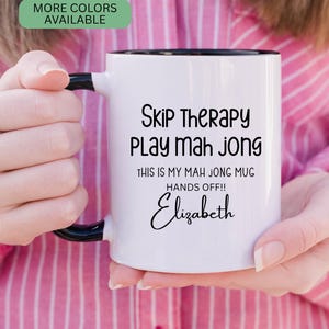 Personalized Mahjong Coffee Mug, Mahjong Mug Gift For Birthday, Mahjong Gifts for Players, Mah Jong Cup, Mahjong Game, Mahjong Tea Mug 10011