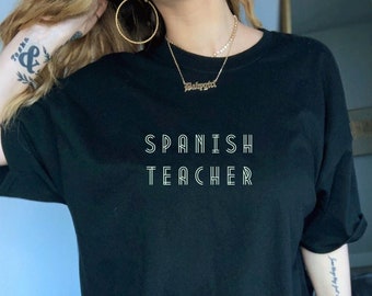 Spanish Teacher Shirt Gift For Español High School Teacher, Bilingual Educator Language Teacher Appreciation Gift, Latino Teachers Thank You