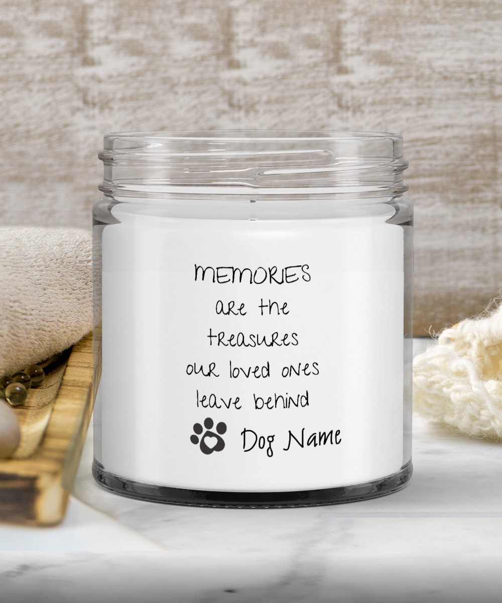 Custom Dog Candle Dog Remembrance Gift Dog Candles Dog Passed Etsy