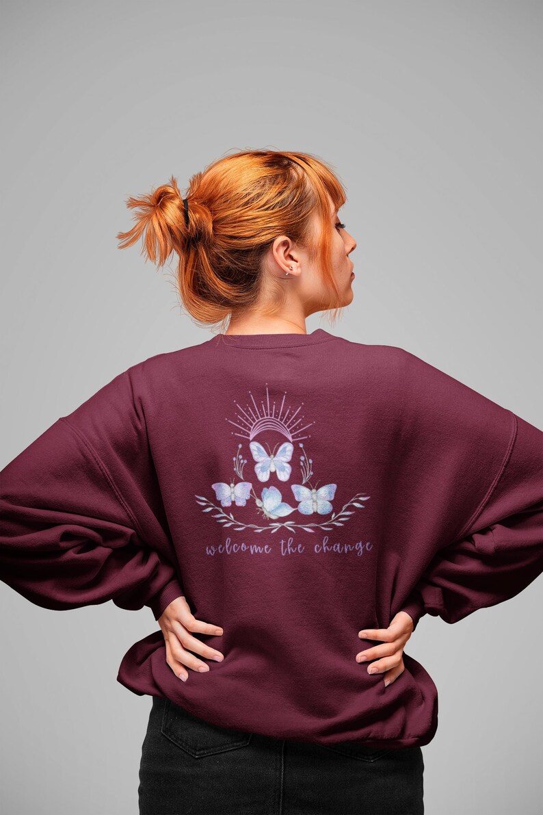 butterfly patch sweatshirt
